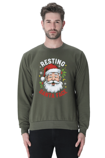 Cozy, Trendy 🎅 "Santa" Crewneck Sweatshirt Holiday Wear; Best Christmas Gift for Man, Women , Son, Daughter